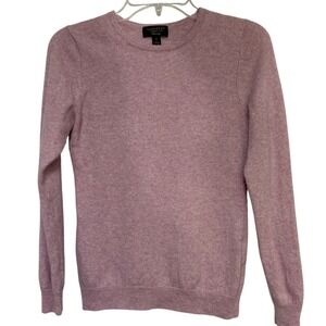 Charter Club Luxury Lavender 100% Cashmere Crew Neck Sweater Women's Medium